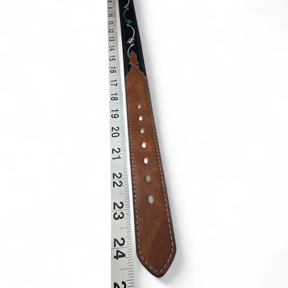 Catchfly Studios Girl's Arrow Embroidered Belt‎ Size Small